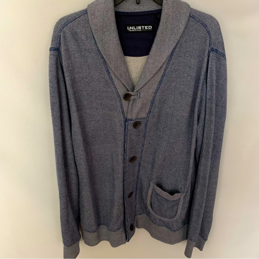 Unlisted Fleece Cardigan by Kenneth Cole Sz XL
